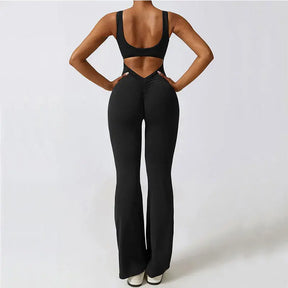 Flared Pants Jumpsuit - SculptAura™